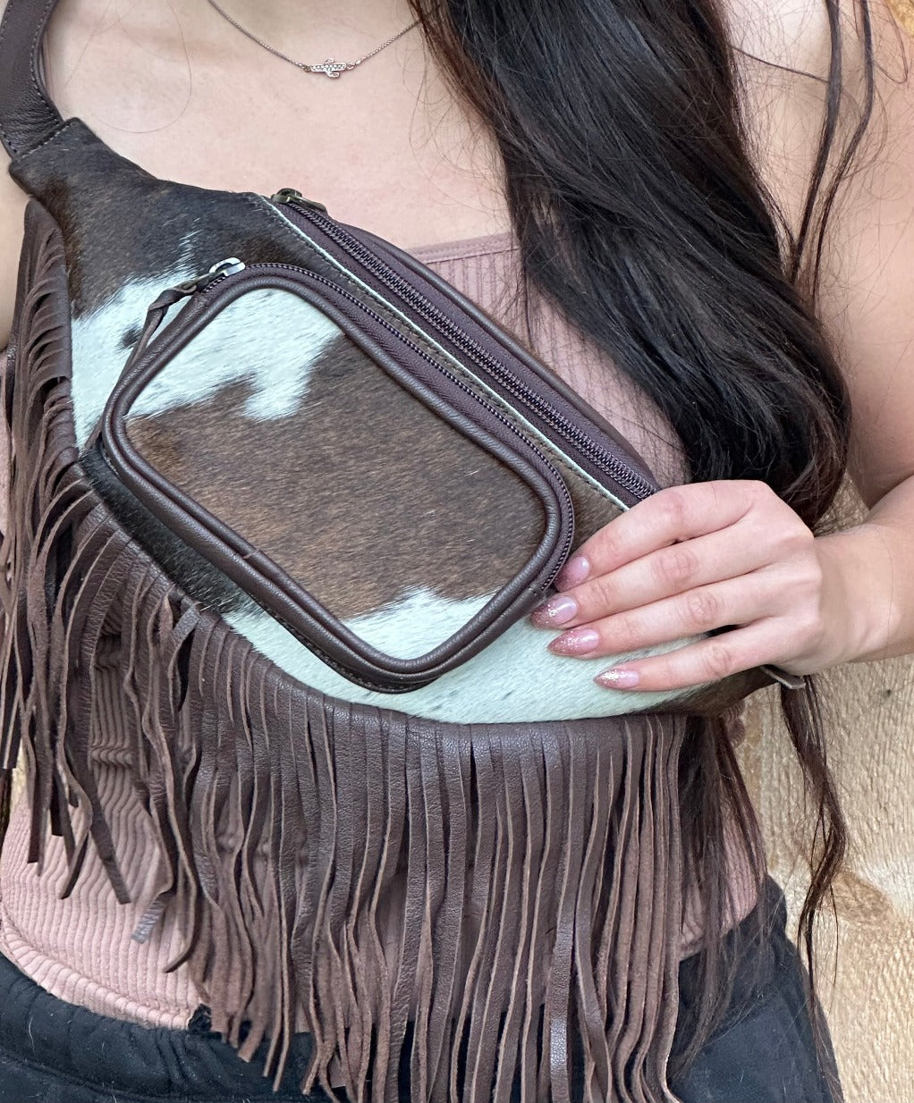Cowhide Fanny Pack