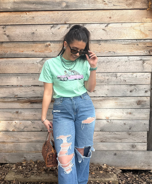 “Lux” Green tee