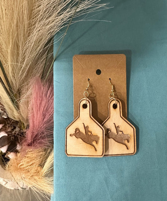 Saddle Bronc earrings