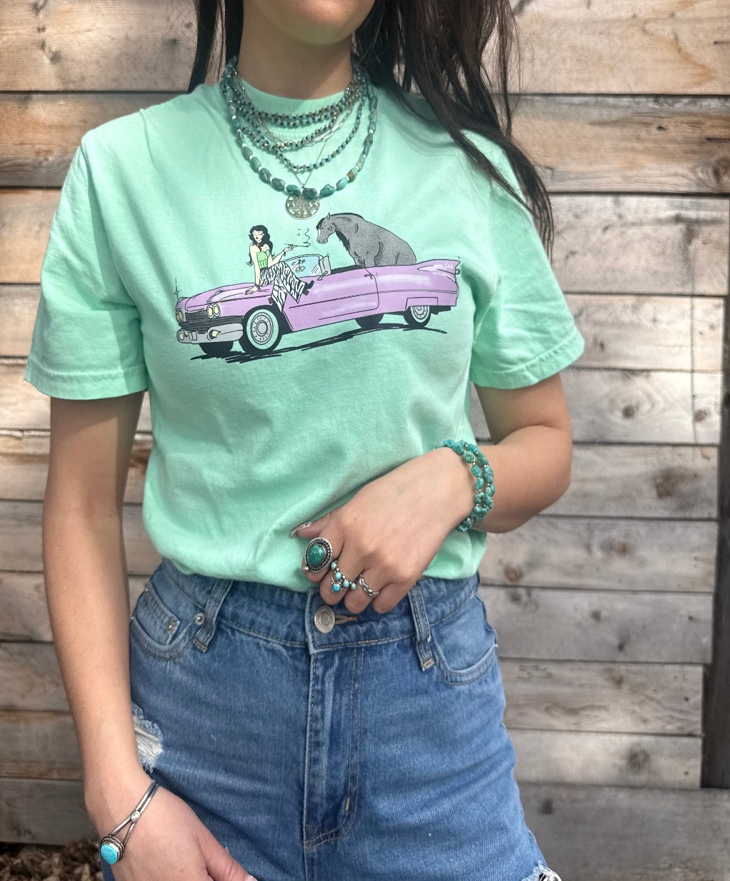 “Lux” Green tee