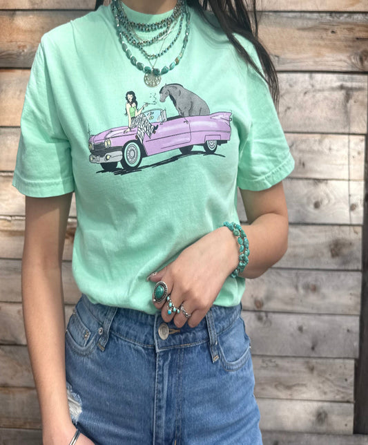 “Lux” Green tee