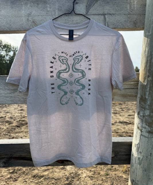 Snake Bite Grey Tee