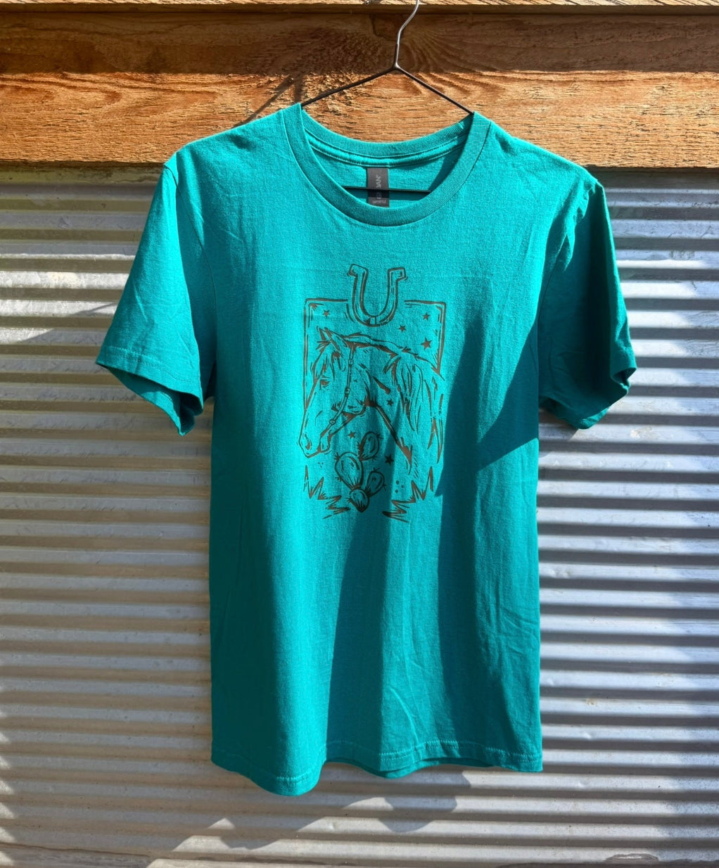 Let’s ride teal tee